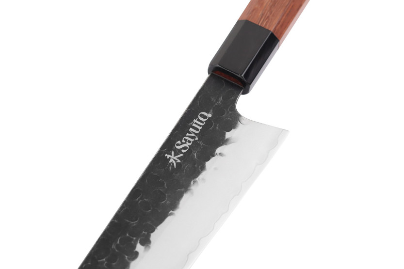 Sayuto Sequoia San Mai sakimaru hamrad kniv 20cm