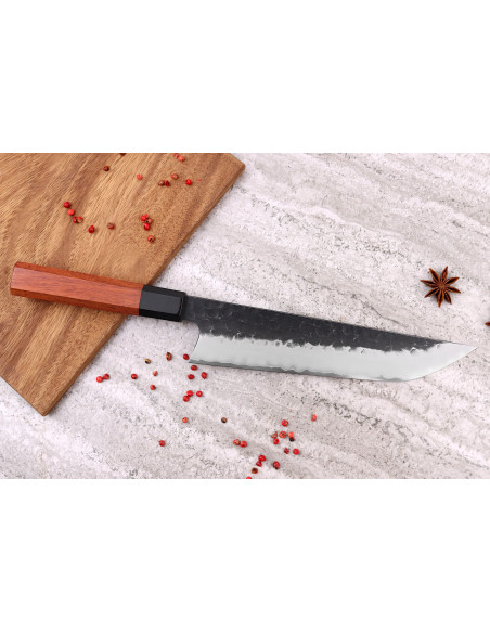Sayuto Sequoia San Mai sakimaru hamrad kniv 20cm