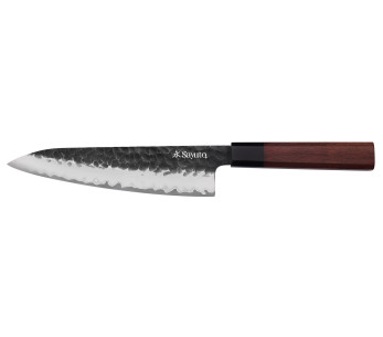 Faca de cozinha martelada Sayuto Sequoia San Mai 21cm