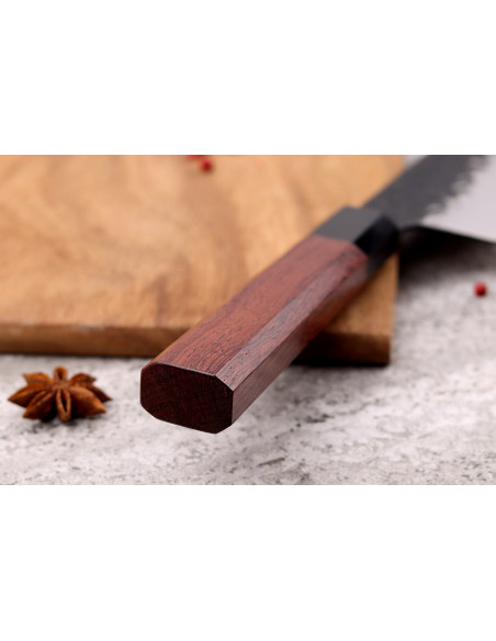 Sayuto Sequoia San Mai hamret kokkekniv 21 cm