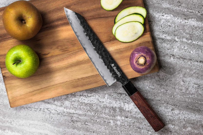 Knivsett med 2 Sayuto Sequoia San Mai Chef + Paring-kniver