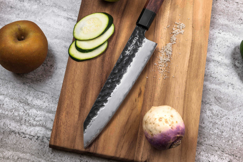 Set de cuchillos 2 cuchillos Sayuto Séquoia San Mai Chef + Cuchillo de pelar