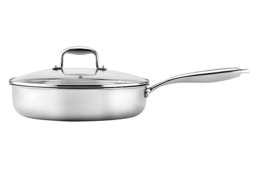 Pradel Excellence Lumia sartén de acero inoxidable con tapa de cristal