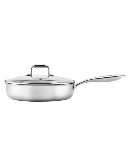 Pradel Excellence Lumia sauterpanne i rustfritt stål med glasslokk