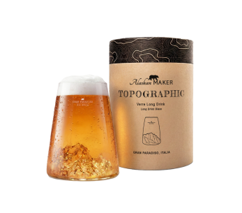 Copo de cristal longo para bebidas espirituosas Alaskan Maker Topographic Gran paradiso