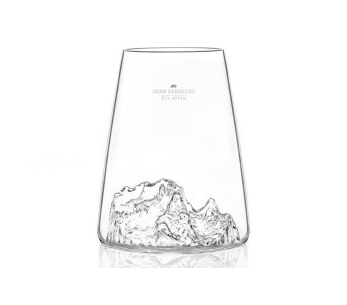 Alaskan Maker Topographic Gran paradiso långt kristallglas för spritdrycker 2