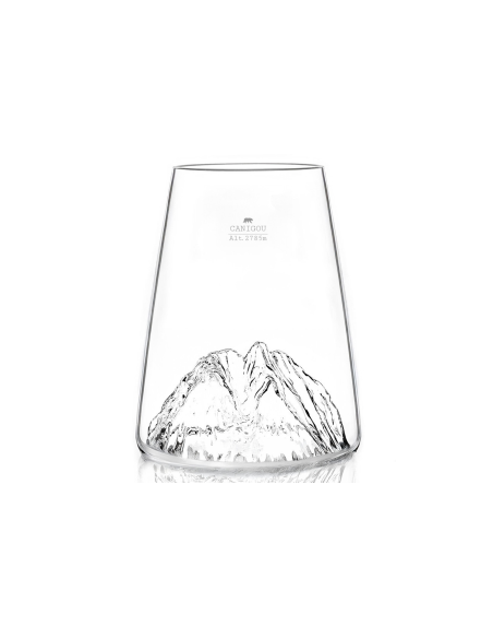 Alaskan Maker Topographic Canigou bicchiere da liquore lungo in cristallo