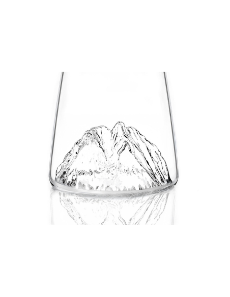 Langes Spirituosenglas Alaskan Maker Topographic Canigou aus Kristallglas