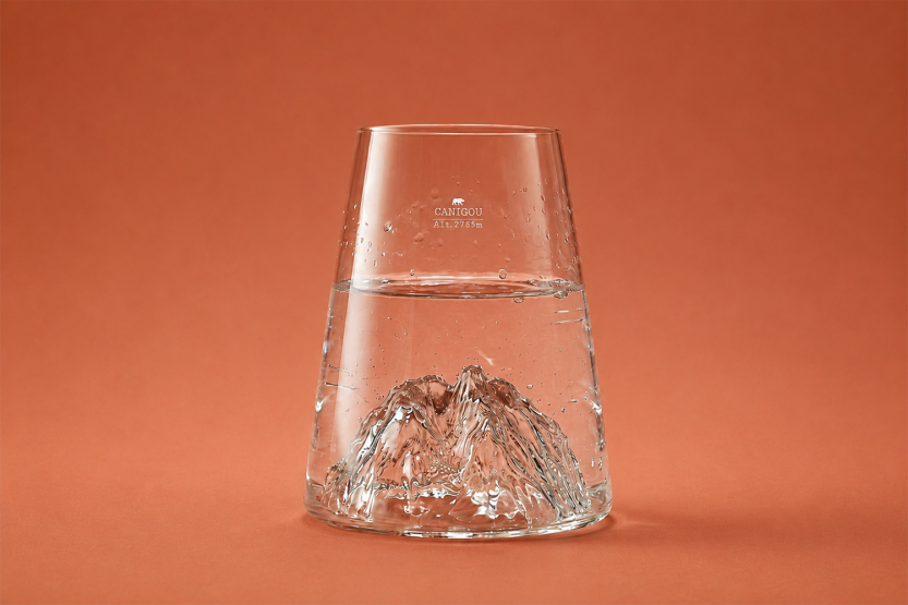 Alaskan Maker Topographic Canigou bicchiere da liquore lungo in cristallo