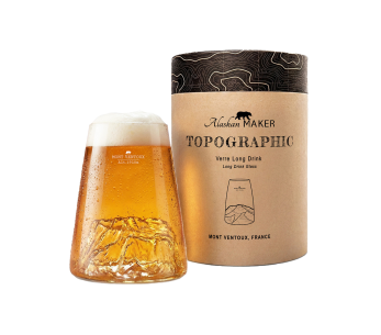 Alaskan Maker Topographic Mont Ventoux spritglas av lång kristall