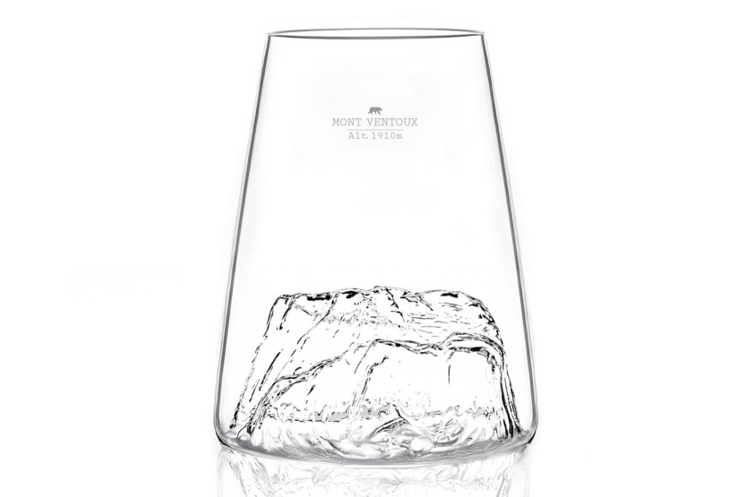 Alaskan Maker Topographic Mont Ventoux vaso largo de cristal para bebidas espirituosas
