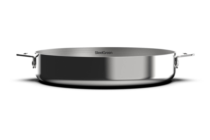 Set di due padelle Cookut La Merveilleuse in acciaio inox a specchio