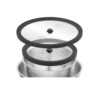 Sett med 2 glasslokk fra Zwilling Unlock Fresh & Save, 16 cm + 20 cm 2