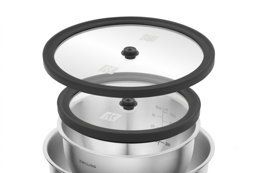 Set van 2 glazen deksels Zwilling Unlock Fresh & Save 16 cm + 20 cm