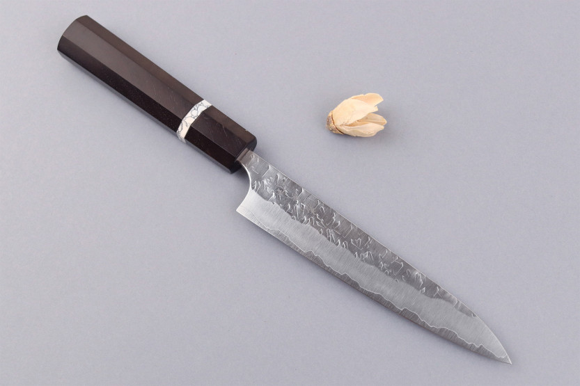 Handgefertigtes japanisches Universalmesser, 15 cm, Yoshimi Kato Hyo SG2