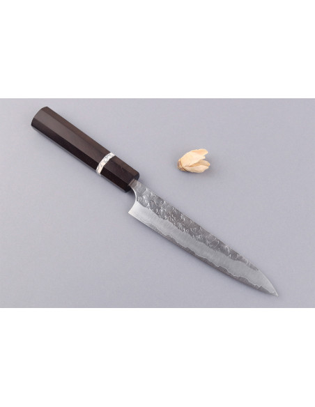 Coltello universale giapponese artigianale Yoshimi Kato Hyo SG2 da 15 cm