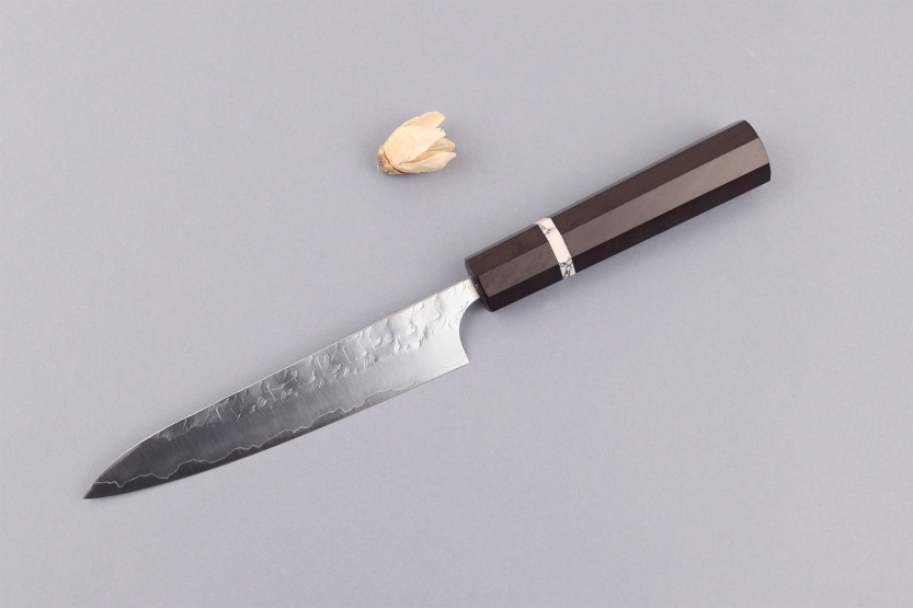 Coltello universale giapponese artigianale Yoshimi Kato Hyo SG2 da 15 cm