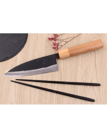 Håndlavet japansk kokkekniv, 15 cm, Kouki Hashimoto BS2