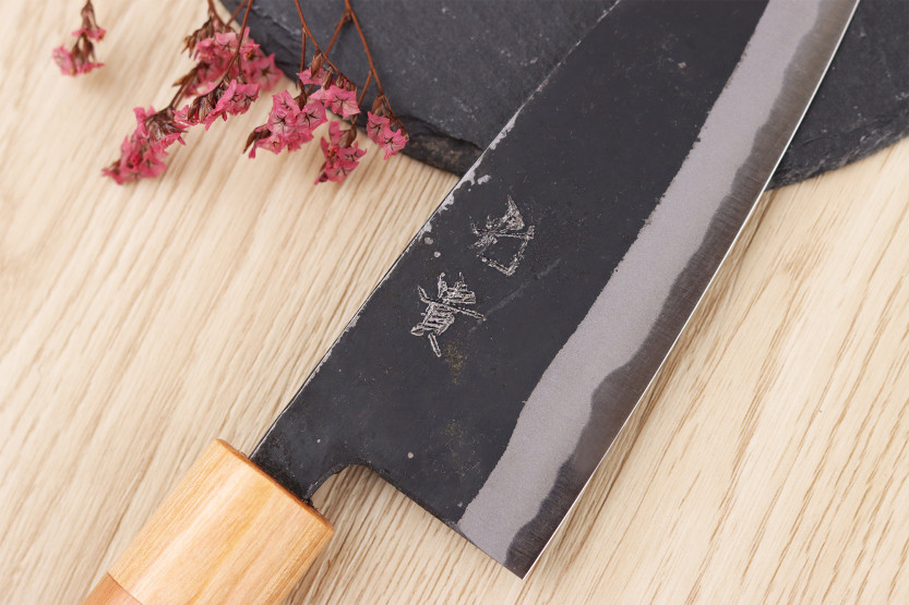 Cuchillo de chef japonés artesanal de 15 cm de Kouki Hashimoto BS2