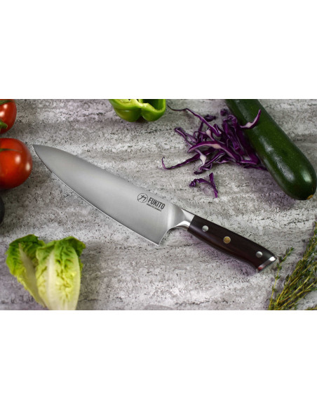 Knivsæt med 2 Fukito Ebony X50 Chef + Paring knive