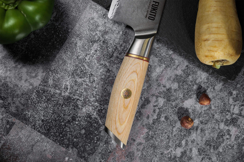Messerset 2 Messern Fukito Pakka San Mai Kochmesser + Spickmesser