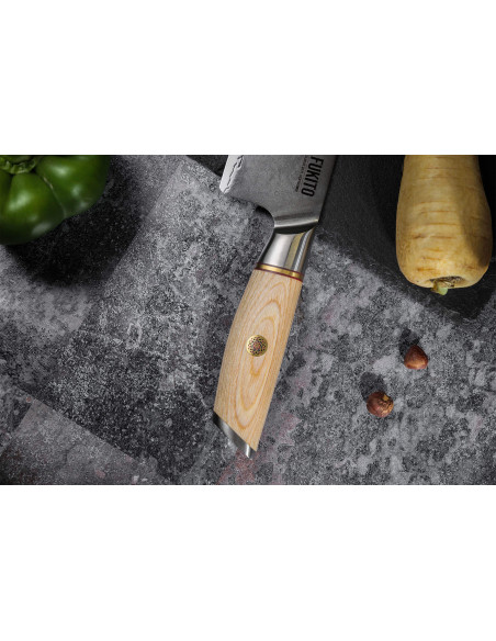 Set di coltelli -  2 coltelli Fukito Pakka San Mai Chef + Spelucchino
