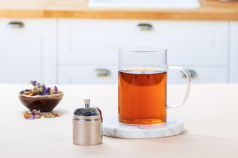 Cristel te-infuser i rustfrit stål 4,5 cm med stativ