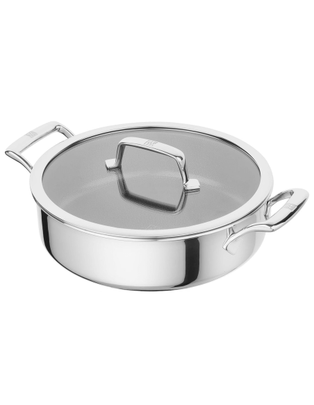 Zwilling Peak Ceraforce® HyCoat Provençal sautépande i rustfrit stål med keramisk belægning og glaslåg, 26 cm