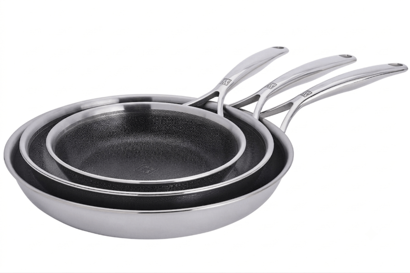 Set di 3 padelle Zwilling Peak Ceraforce® HyCoat in acciaio inossidabile con rivestimento ceramico da 20, 24 e 26 cm