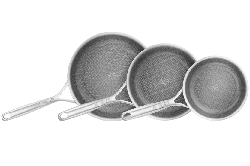 Set di 3 padelle Zwilling Peak Ceraforce® HyCoat in acciaio inossidabile con rivestimento ceramico da 20, 24 e 26 cm