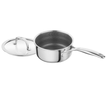 Panela Zwilling Peak Ceraforce® HyCoat em aço inoxidável e revestimento cerâmico, com tampa de vidro