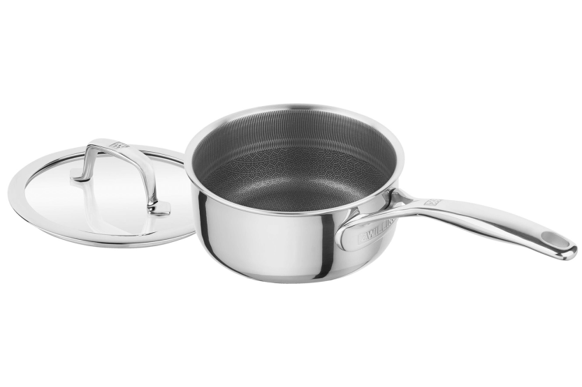 Zwilling Peak Ceraforce® HyCoat stainless steel saucepan with ceramic coating and glass lid