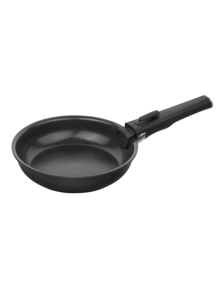 Set med 2 stekpannor från Zwilling Unlock Ceraforme® Titanium i aluminium, 20 och 28 cm + 1 avtagbart handtag