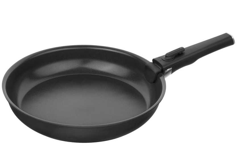 Sett med 2 Zwilling Unlock Ceraforme® Titanium -stekepanner i aluminium på 20 og 28 cm + 1 avtakbart håndtak
