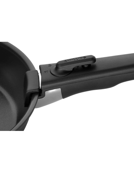 Set med 2 stekpannor från Zwilling Unlock Ceraforme® Titanium i aluminium, 20 och 28 cm + 1 avtagbart handtag