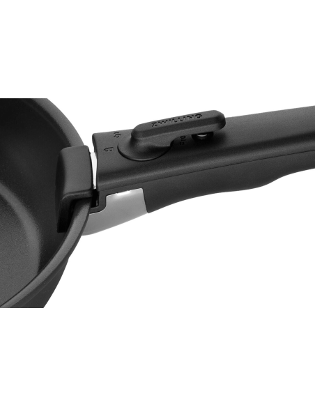Set med 2 stekpannor från Zwilling Unlock Ceraforme® Titanium i aluminium, 24 och 28 cm + 1 avtagbart handtag