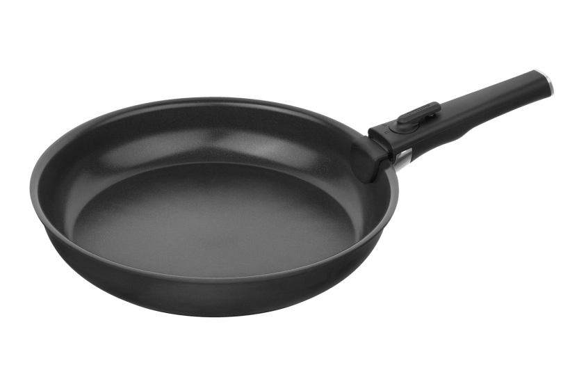 Set of 3 Zwilling Unlock aluminum skillets (20, 24, and 28 cm) + 1 removable handle