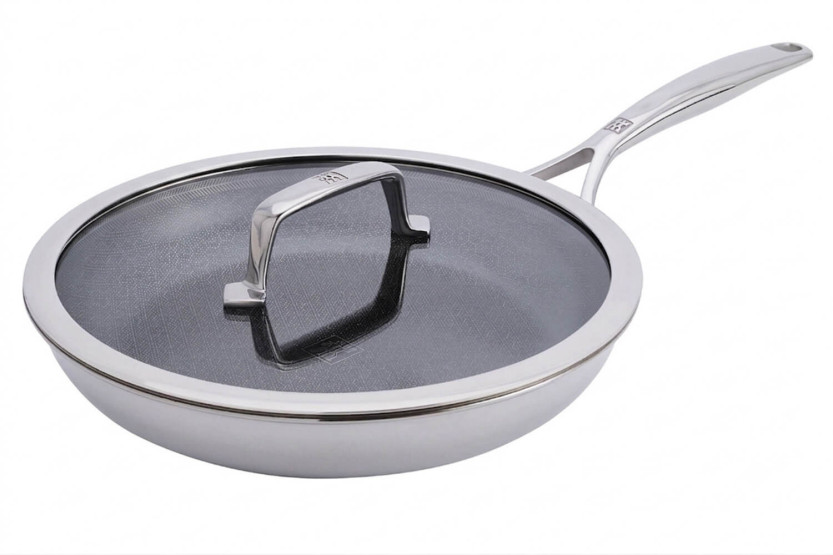 Zwilling Peak Ceraforce® HyCoat -paistokattila, ruostumatonta terästä ja keraamipinnoitetta, lasikannella, 26 cm
