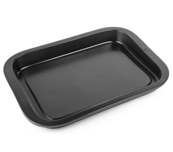 Plancha retangular preta Peugeot «Grill to table» em cerâmica - 43 cm