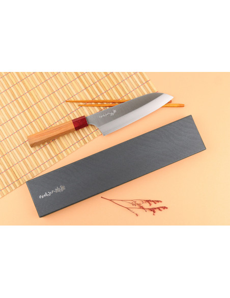 Handgefertigtes japanisches Santoku-Messer, 17 cm, von Makoto Kurosaki Ryusei, VG7
