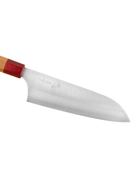 Handgemaakt Japans santokumes van 17 cm, Makoto Kurosaki Ryusei VG7