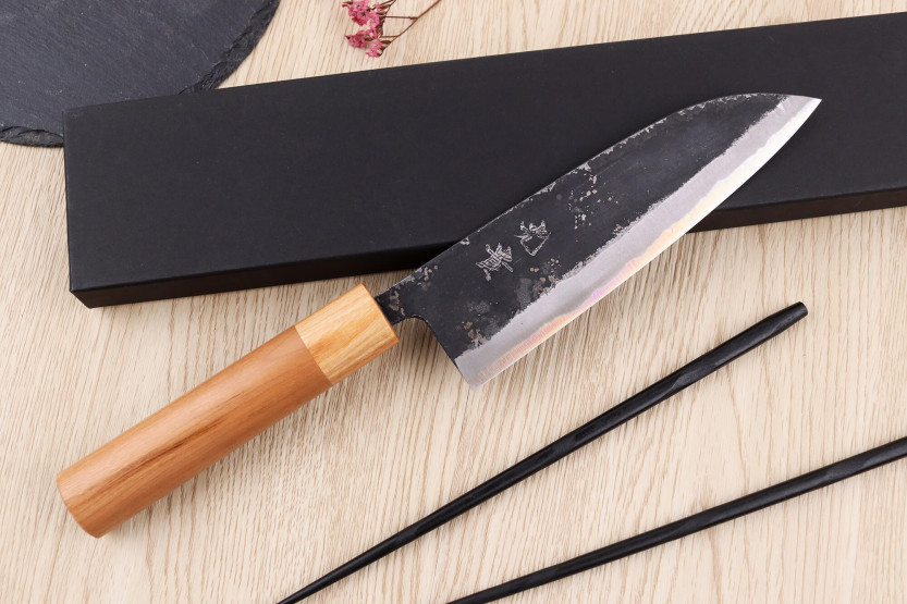 Håndlaget japansk santokukniv, 16,5 cm, Kouki Hashimoto BS2