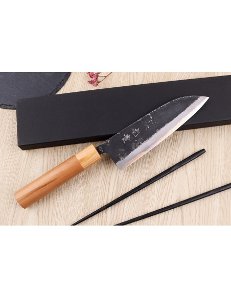 Handgemaakt Japans santokumes van 16,5 cm van Kouki Hashimoto BS2