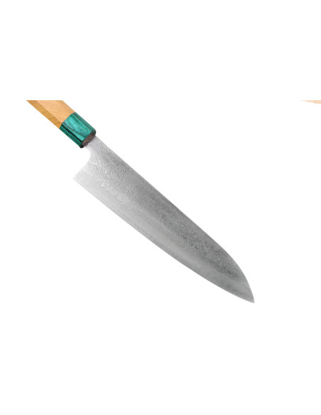 Faca de chef japonesa artesanal de 21 cm, Makoto Kurosaki Kodama VG10