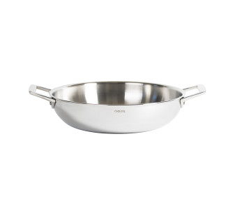 Cristel Castel'Pro Traktörpanna 18/10 rostfritt stål 5 ply med 2 fasta handtag 2
