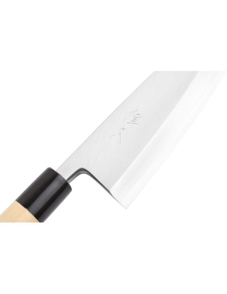 Cuchillo deba japonés artesanal Tsunehisa WS2 de 18 cm