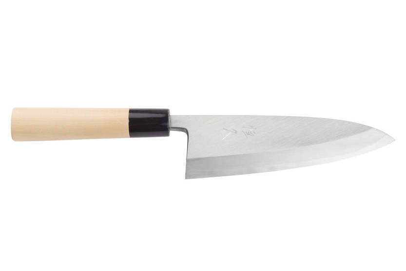 Cuchillo deba japonés artesanal Tsunehisa WS2 de 18 cm