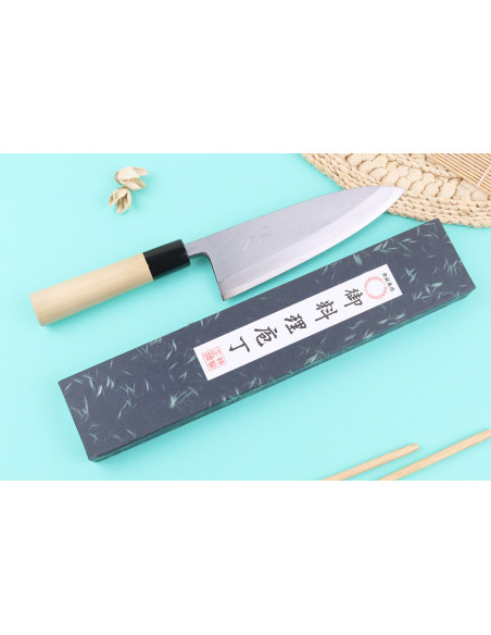 Håndlavet japansk deba-kniv, 18 cm, Tsunehisa WS2
