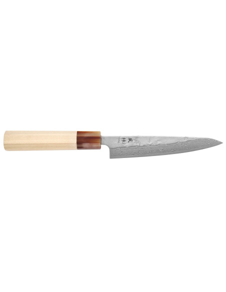 Handgemaakt Japans Yuzo Haruto Damascus-universeelmes, 13,5 cm