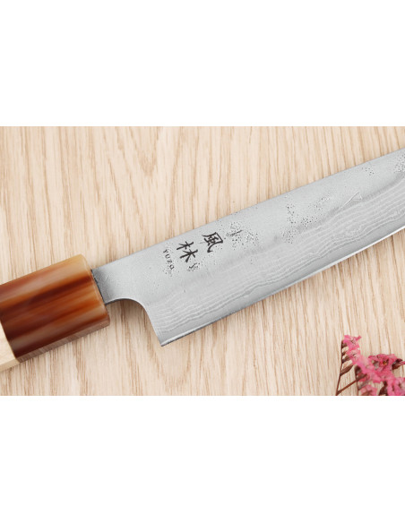 Handgemaakt Japans Yuzo Haruto Damascus-universeelmes, 13,5 cm